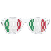 Vlag van Italië Retro Zonnebril (Voorkant)