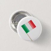 Vlag van Italië Ronde Button 3,2 Cm (Voorkant /achterkant)