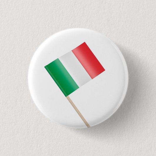 Vlag van Italië Ronde Button 3,2 Cm (Voorkant)