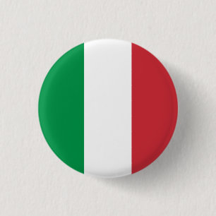 Vlag van Italië Ronde Button 3,2 Cm