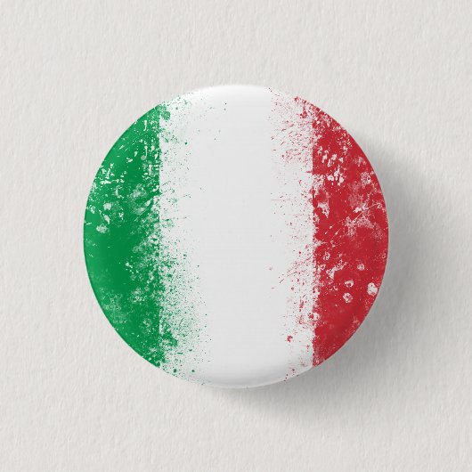 Vlag van Italië Ronde Button 3,2 Cm (Voorkant)