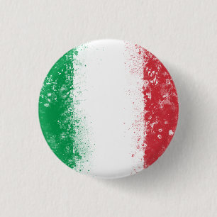 Vlag van Italië Ronde Button 3,2 Cm