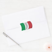 Vlag van Italië Ronde Sticker (Envelop)