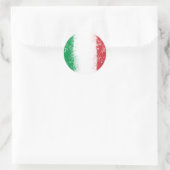 Vlag van Italië Ronde Sticker (Tas)