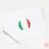 Vlag van Italië Ronde Sticker (Envelop)