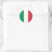 Vlag van Italië Ronde Sticker (Tas)