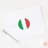 Vlag van Italië Ronde Sticker (Envelop)