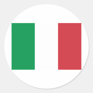 Vlag van Italië Ronde Sticker