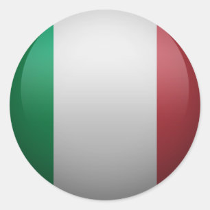 vlag van Italië Ronde Sticker
