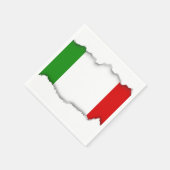 Vlag van Italië Servetten (Hoek)