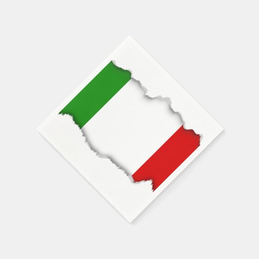 Vlag van Italië Servetten (Hoek)