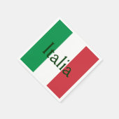 Vlag van Italië Servetten (Hoek)