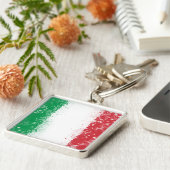 Vlag van Italië Sleutelhanger (Zijkant)