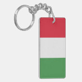 Vlag van Italië Sleutelhanger (Voorkant Links)