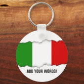 Vlag van Italië Sleutelhanger (Voorkant)