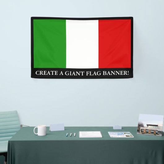 Vlag van Italië Spandoek (Beurs)