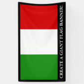 Vlag van Italië Spandoek (Verticaal)