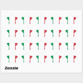 Vlag van Italië Ster Sticker (Vel)