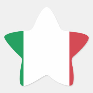 Vlag van Italië Ster Sticker