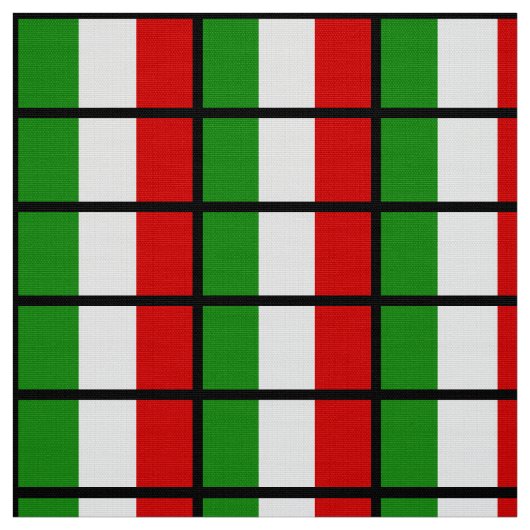 Vlag van Italië Stof (Swatch)