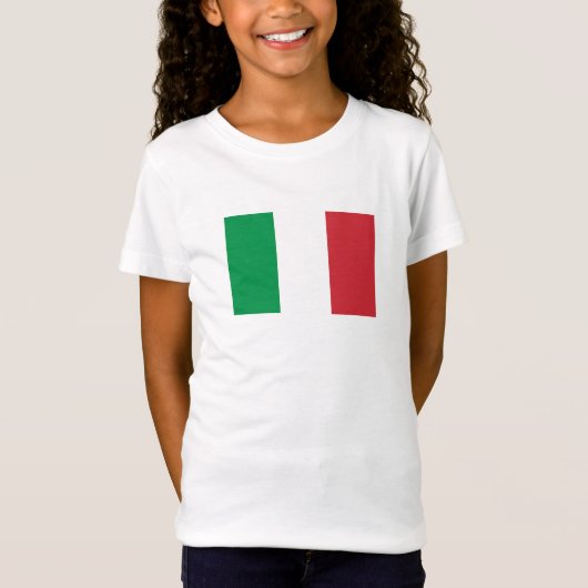 Vlag van Italië T-shirt (Voorkant)