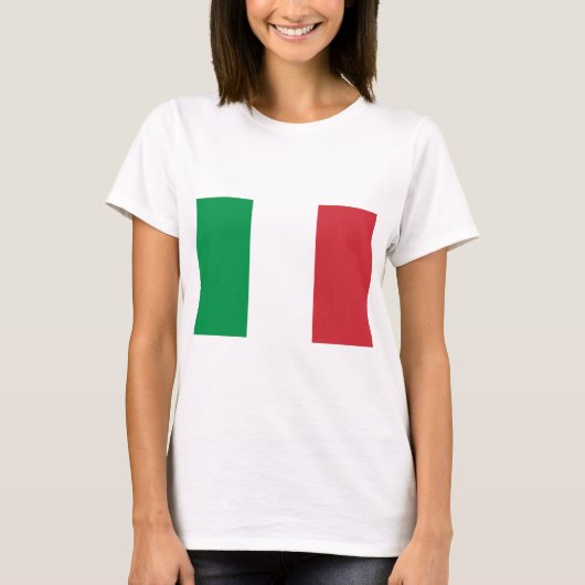 Vlag van Italië T-shirt (Voorkant)