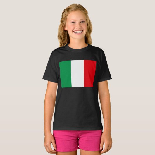 Vlag van Italië T-shirt (Voorkant volledig)