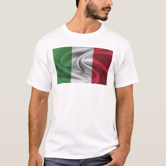Vlag van Italië T-shirt (Voorkant)