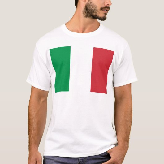 Vlag van Italië T-shirt (Voorkant)