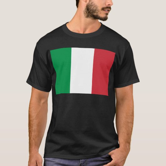 Vlag van Italië T-shirt (Voorkant)