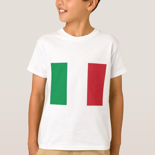 Vlag van Italië T-shirt (Voorkant)