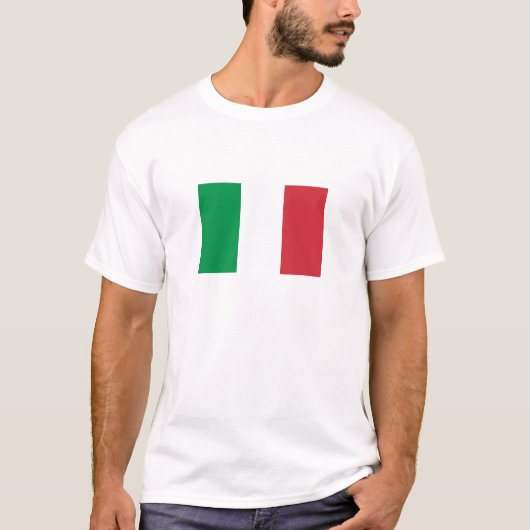Vlag van Italië T-shirt (Voorkant)