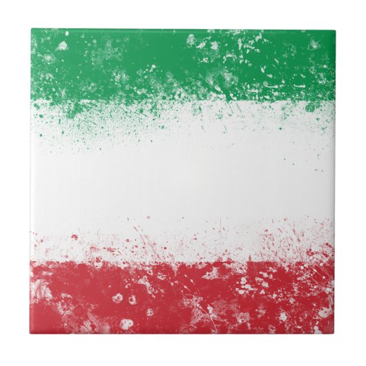 Vlag van Italië Tegeltje (Voorkant)
