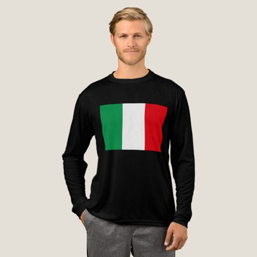 Vlag van Italië Tri-Blend Shirt (Voorkant)