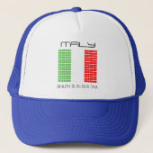Vlag van Italië Trucker Pet (Voorkant)