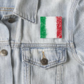 Vlag van Italië Vierkante Button 5,1 Cm (In situ)