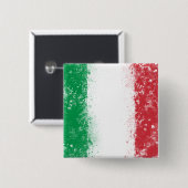 Vlag van Italië Vierkante Button 5,1 Cm (Voorkant /achterkant)