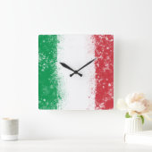 Vlag van Italië Vierkante Klok (Huis)