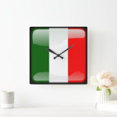 Vlag van Italië Vierkante Klok (Huis)