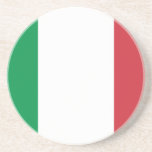 Vlag van Italië Zandsteen Onderzetter<br><div class="desc">Vlag van Italië - bandiera d'Italia</div>
