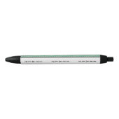 Vlag van Italië Zwarte Inkt Pen (Voorkant)