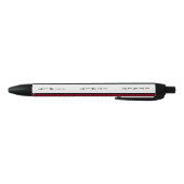 Vlag van Italië Zwarte Inkt Pen (Bodem)