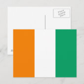 Vlag van Ivoorkust Briefkaart (Voorkant / Achterkant)