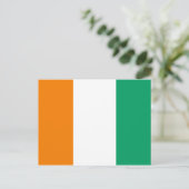 Vlag van Ivoorkust - Drapeau de la Côte d'Ivoire Briefkaart (Staand voorkant)