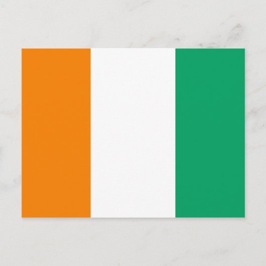 Vlag van Ivoorkust - Drapeau de la Côte d'Ivoire Briefkaart (Voorkant)