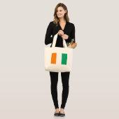 Vlag van Ivoorkust - Drapeau de la Côte d'Ivoire Grote Tote Bag (Voorkant (model))
