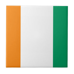 Vlag van Ivoorkust - Drapeau de la Côte d'Ivoire Tegeltje