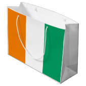 Vlag van Ivoorkust Groot Cadeauzakje (Achterkant Gekanteld)