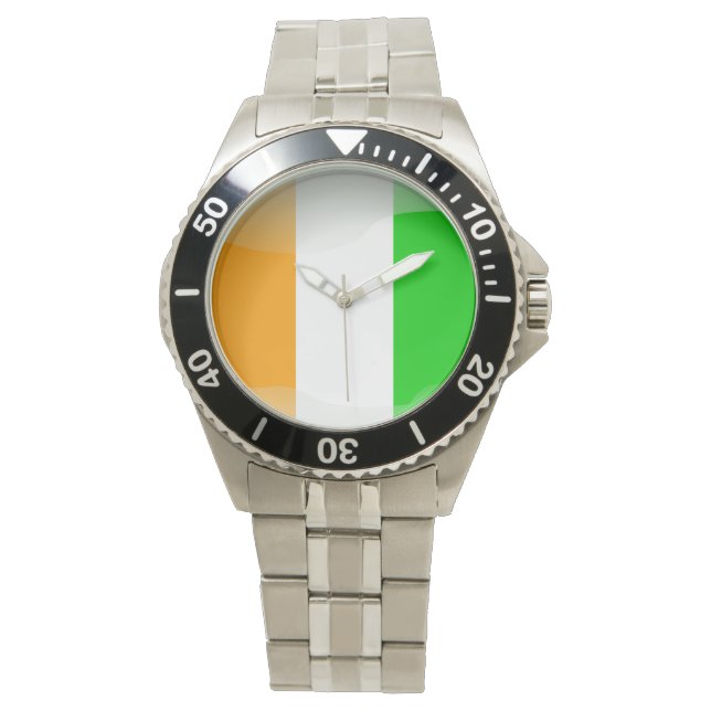 Vlag van Ivoorkust Horloge (Voorkant)