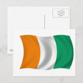 Vlag van Ivoorkust - Ivoorkust Briefkaart (Voorkant / Achterkant)